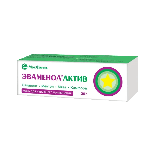 Эваменол Актив мазь для наружного применения 30г
