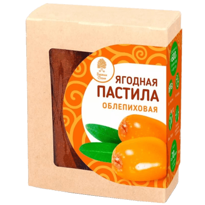 Ягодная пастила Сибирский кедр облепиховая 100г Ягодная пастила Сибирский кедр облепиховая 100г