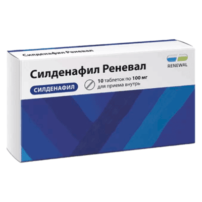 Силденафил Реневал табл. п.п.о. 100мг №10