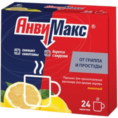 АнвиМакс пор. для р-ра для приема внутрь со вкусом и ароматом лимона №24