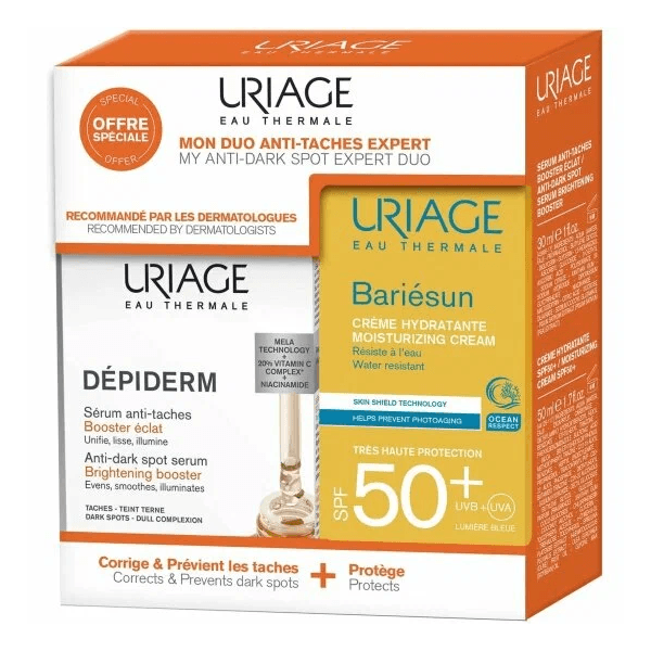 Урьяж Набор депидерм сыворотка-бустер 30мл +барьесан крем увлажн spf50+ 50мл