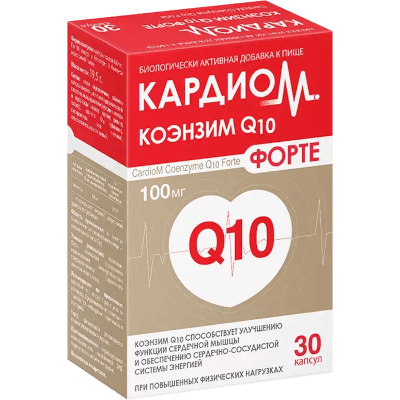 КардиоМ Коэнзим Q10 форте капс. 650мг №30