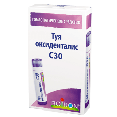 Туя окциденталис С30 гран. гомеопат. 4г