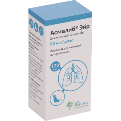 Асмалиб Эйр аэроз. д/ингал. доз. бал. 80мкг/доза 120доз