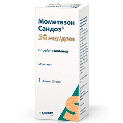 Мометазон Сандоз спрей наз. 50мкг/доза 60доз 10г №1