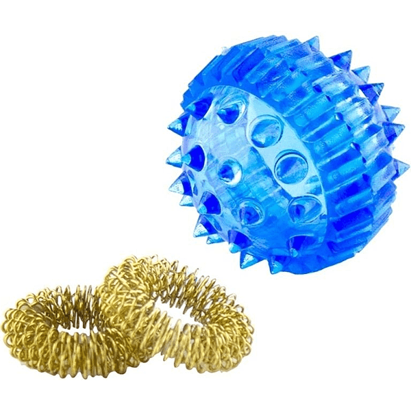 Массажер набор су джок 2 кольца+шарик