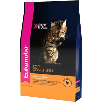 Эукануба Корм сухой для кошек домашняя птица 400г