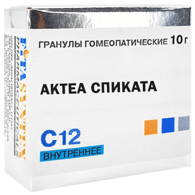 Актеа спиката С12 гран. гомеопат. 10г