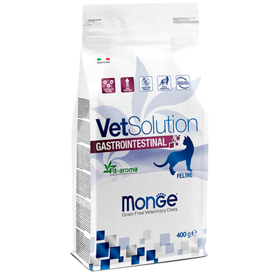 Монж VetSolution Корм сухой для кошек с чувств. пищеварением гастроинтестинал 400г Монж VetSolution Корм сухой для кошек с чувств. пищеварением гастроинтестинал 400г