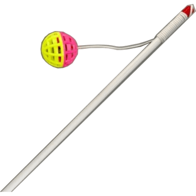 Wogy Игрушка-дразнилка для кошек мячик с колокольчиком L-48см(10922-3787)
