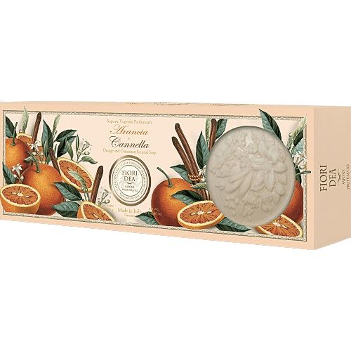 Фьери дея мыло парфюмированное апельсин-корица 125гх3 (картон)
