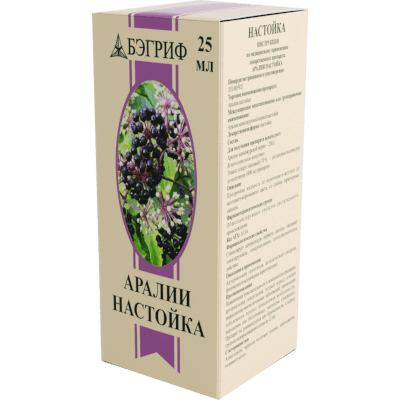Аралии настойка 25мл
