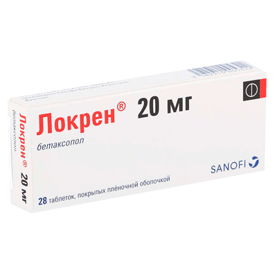 Локрен табл. п.п.о. 20мг №28 Локрен табл. п.п.о. 20мг №28