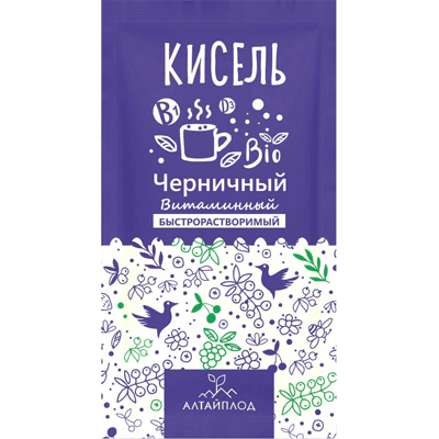 Кисель сухой витаминизированный АлтайПлод черника 20г