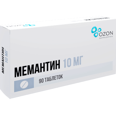 Мемантин табл. п.п.о. 10мг №90