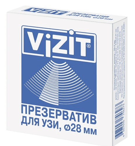 Vizit/Визит Презерватив для узи диаметр 28мм №1