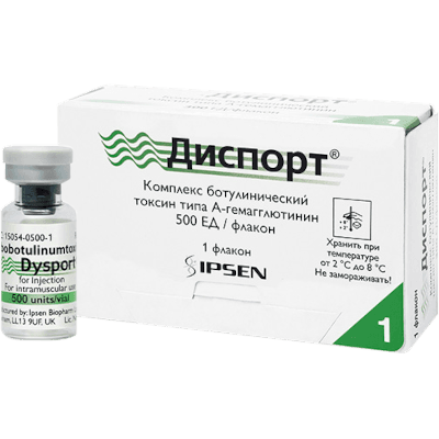Диспорт лиоф. для приг. р-ра для инъекций фл. 500ЕД №1