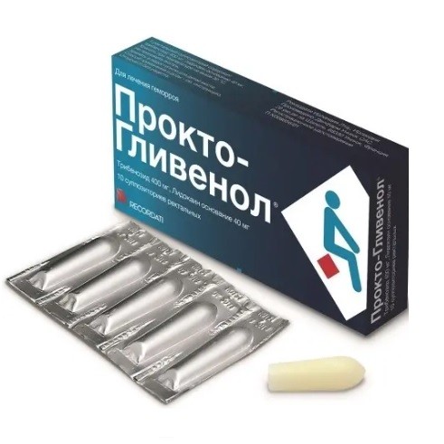 Прокто-Гливенол супп. рект. №10 Прокто-Гливенол супп. рект. №10