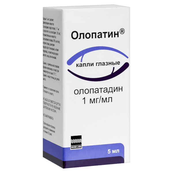 Олопатин капли глазн. фл.-кап. 1мг/мл 5мл №1