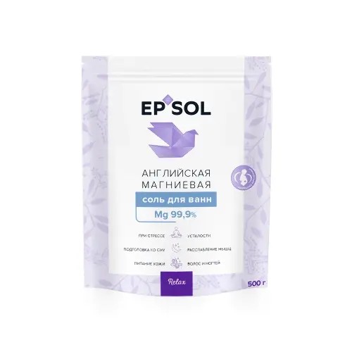 Эпсоль релакс/Epsol relax Соль для ванн английская магниевая 500г