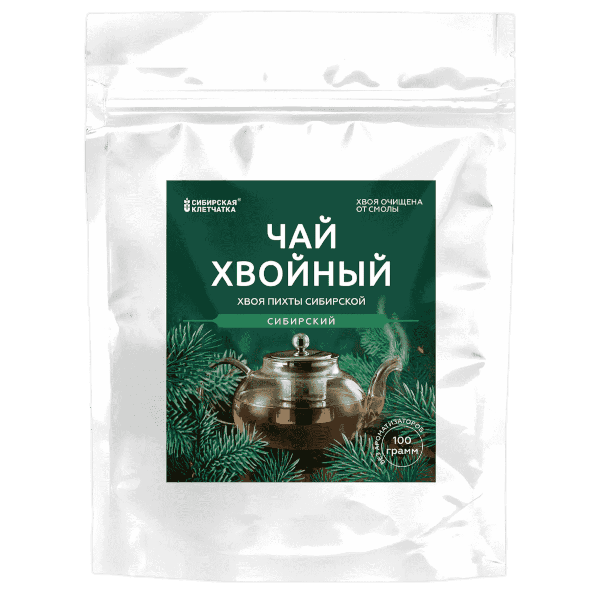 Чай хвойный Сибирская клетчатка сибирский пак. 100г