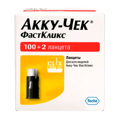 Ланцеты Акку-чек фасткликс №102 Ланцеты Акку-чек фасткликс №102