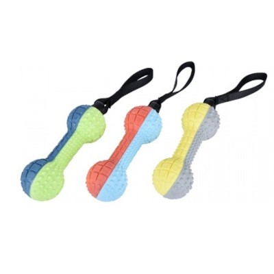 Nunbell Игрушка-пищалка для собак гантель микс 20х6,3см(30919-0254) Nunbell Игрушка-пищалка для собак гантель микс 20х6,3см(30919-0254)