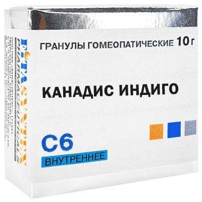 Канадис индиго С6 гран. гомеопат. 10г