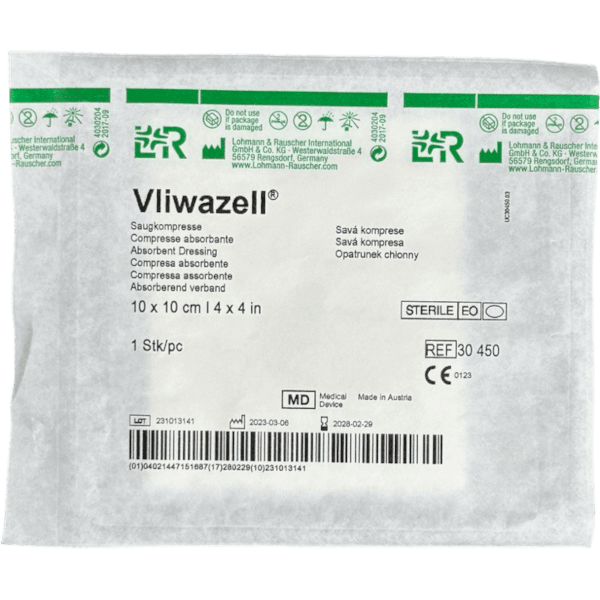 Подушечка впитывающая Vliwazell/Фливацель на рану 10х10см №1