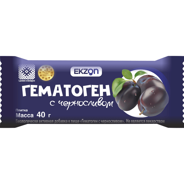 Гематоген чернослив 40г