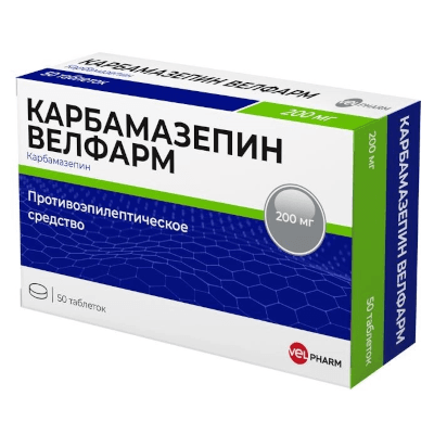Карбамазепин Велфарм табл. 200мг №50