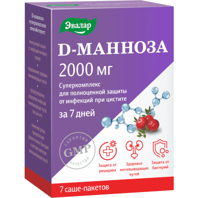 D-Манноза суперкомплекс пор. пакет-саше 2 000мг №7