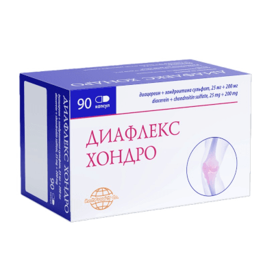 Диафлекс Хондро капс. 25мг+200мг №90