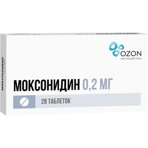 Моксонидин табл. п.п.о. 0,2мг №28