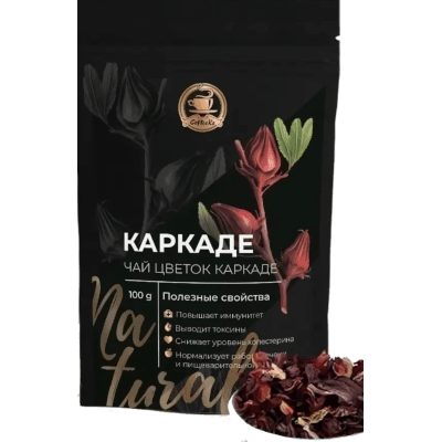 Чай каркаде Кофеко цветок крафт-пакет 100г