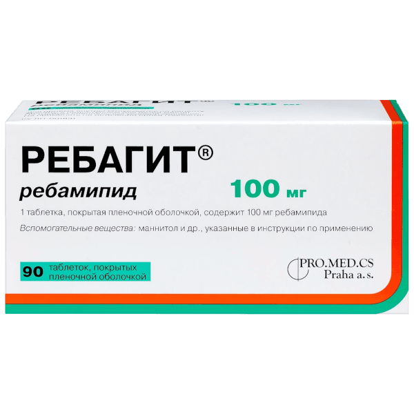 Ребагит табл. п.п.о. 100мг №90