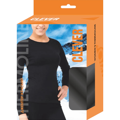 Фуфайка женская термо Clever 170-48-L черный LF003-2т