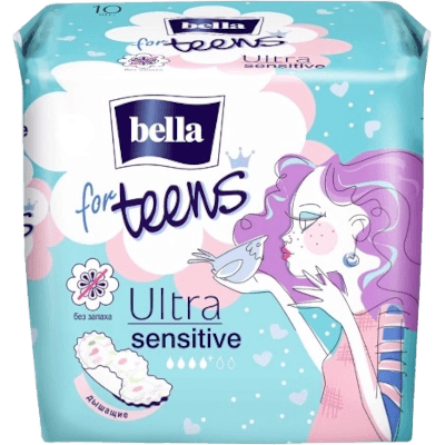 Прокладки Белла for teens cупертонкие ultra sensitive №10