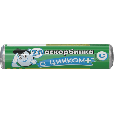 Аскорбинка с цинком+ табл. жев. крутка №14 Аскорбинка с цинком+ табл. жев. крутка №14