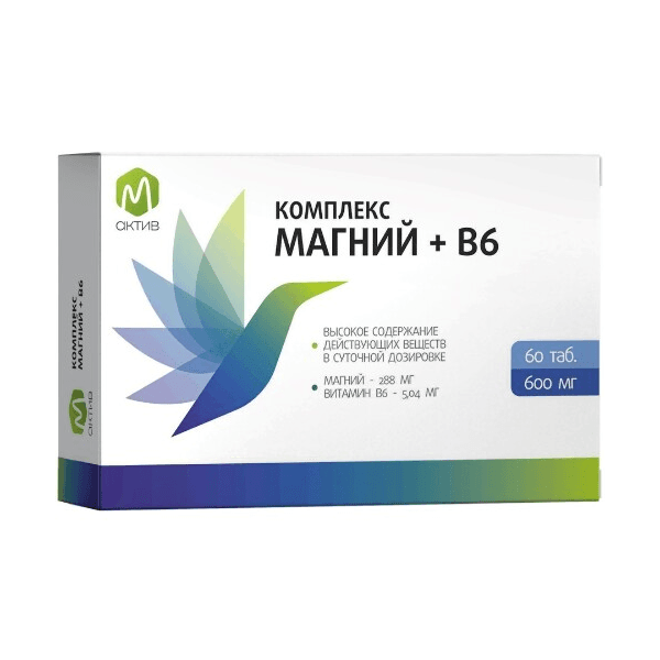 М Актив Комплекс магний+B6 табл. №60