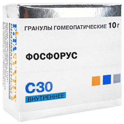 Фосфорус С30 гран. гомеопат. 10г