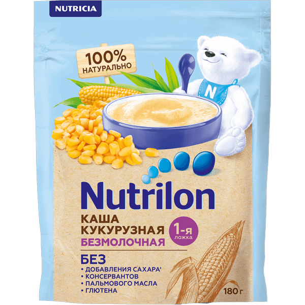 Нутрилон Каша безмолочная кукурузная 180г