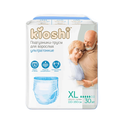 Подгузники-трусы для взрослых Киоши\kioshi бумажные р.XL №30