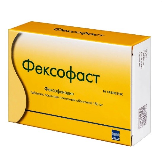 Фексофаст табл. п.п.о. 180мг №10