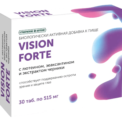 Vision Forte комплекс таб. с лютеином, зеаксантином и экстрактом черники №30(ГА)