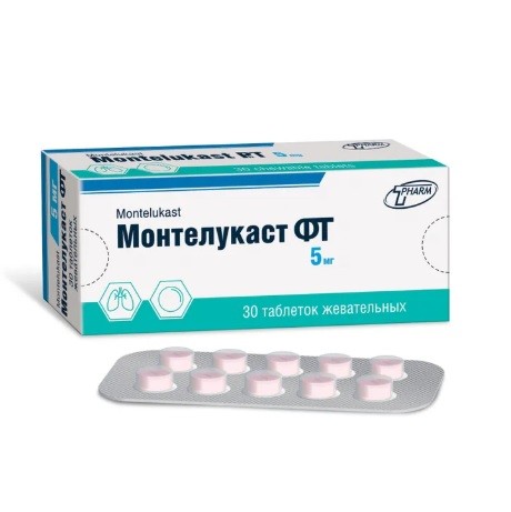 Монтелукаст ФТ табл. жев. 5мг №30
