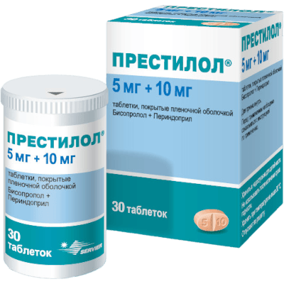 Престилол табл. п.п.о. 5мг+10мг №30