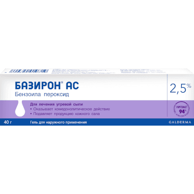 Базирон АС гель 2,5% 40г