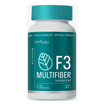 LeafToGo F3 multifiber Клетчатка многокомпонентная капс. №120 LeafToGo F3 multifiber Клетчатка многокомпонентная капс. №120
