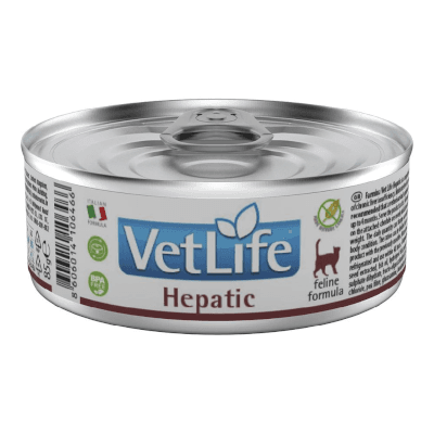 Фармина Vet Life Hepatic Корм влажный для кошек диета при печеночной недостаточности паштет консервы 85г